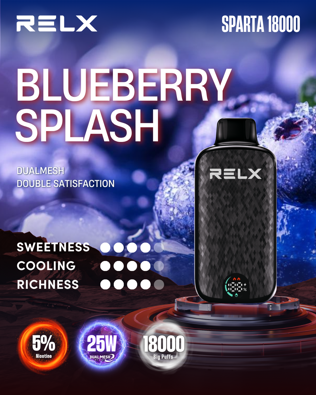 RELX Sparta 18000 Puffs