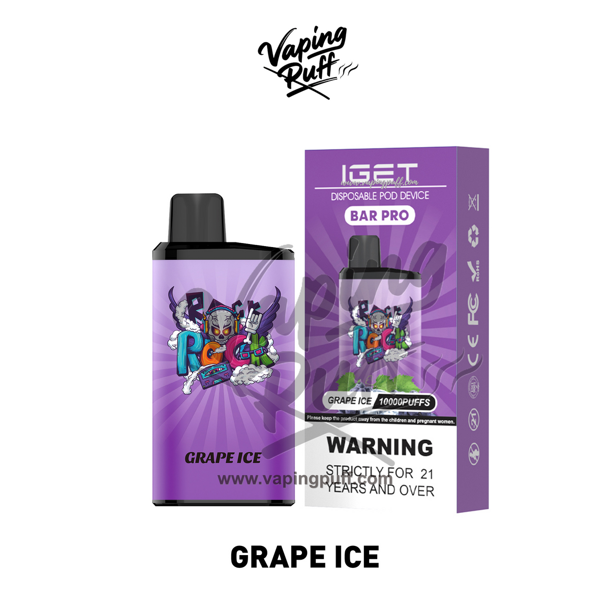 IGET Bar Pro 10000 Puffs - Grape Ice