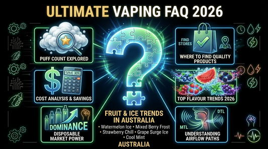 The Ultimate Vaping FAQ Australia 2026: Puffs, Cost, Devices, Flavours & More