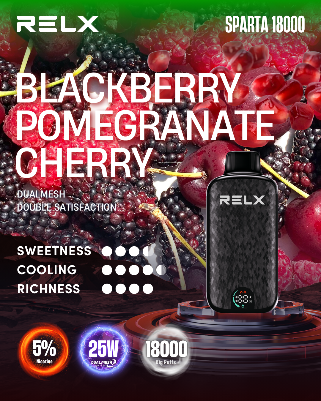 RELX Sparta 18000 Puffs