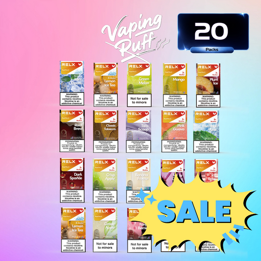Clearance Sale –  20 × Relx Pods $153.19