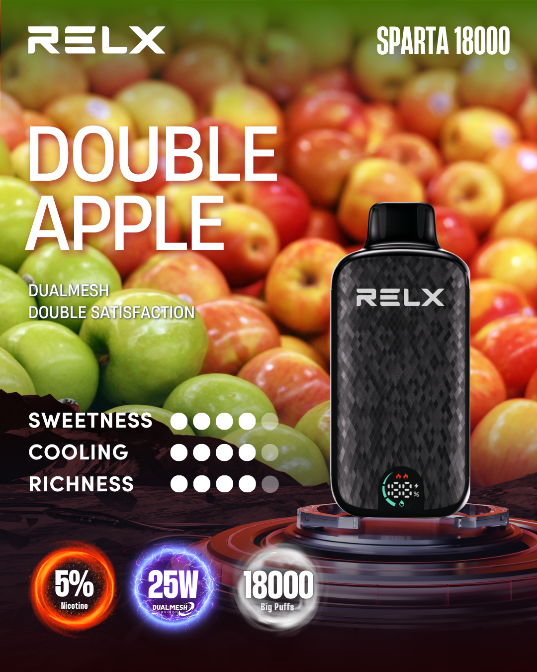 RELX Sparta 18000 Puffs