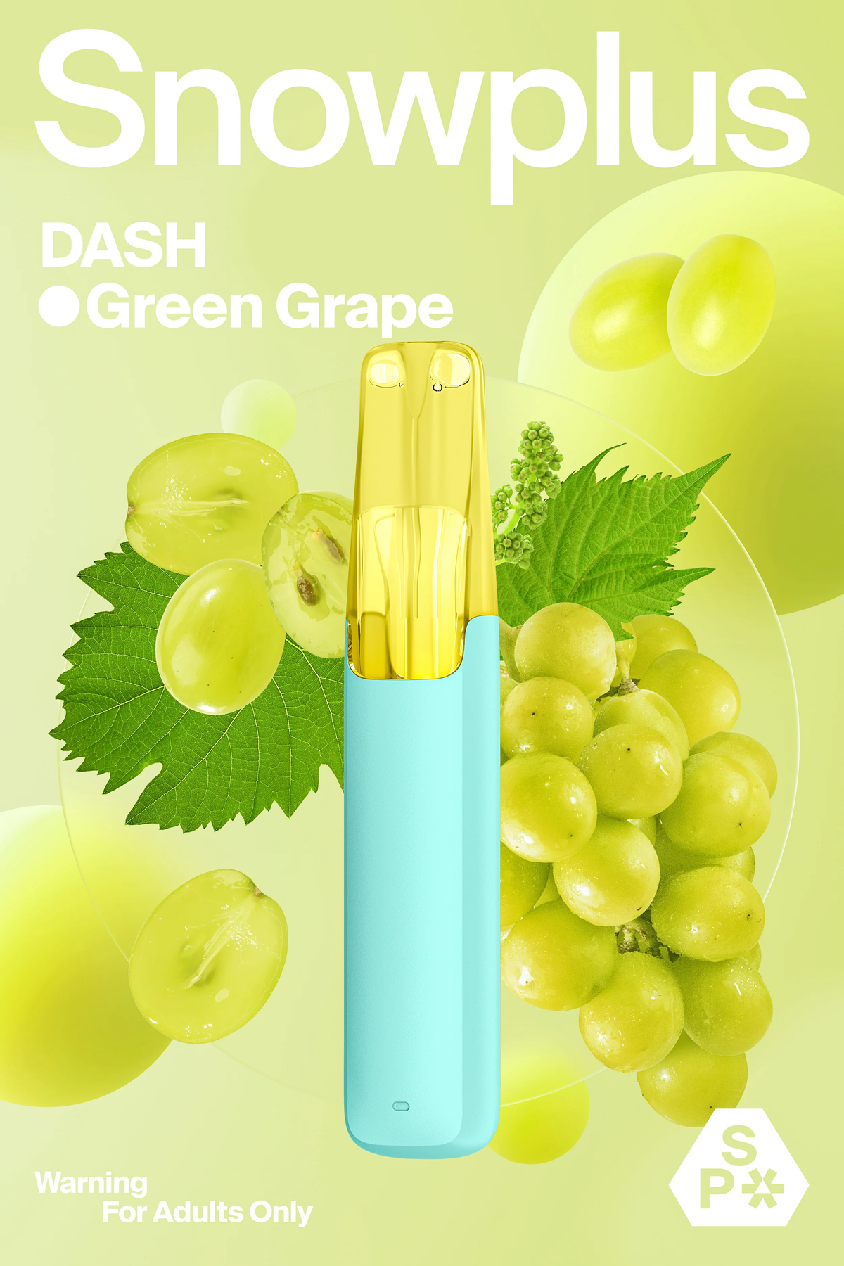 Snowplus DASH 4000 Puffs - Green Grape