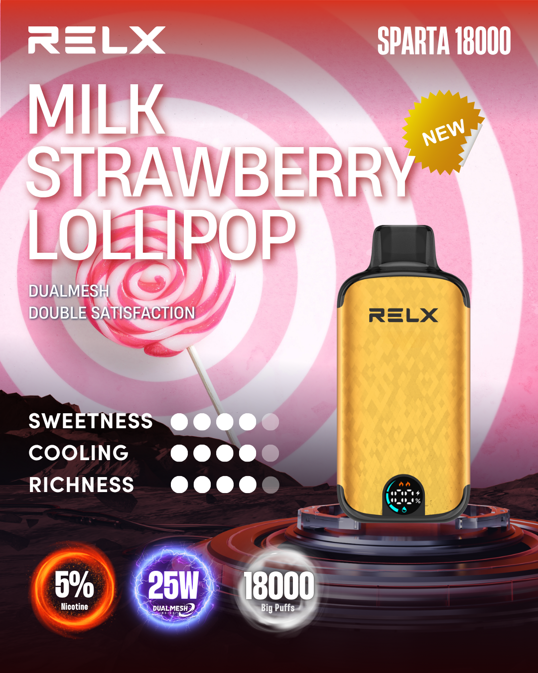 RELX Sparta 18000 Puffs