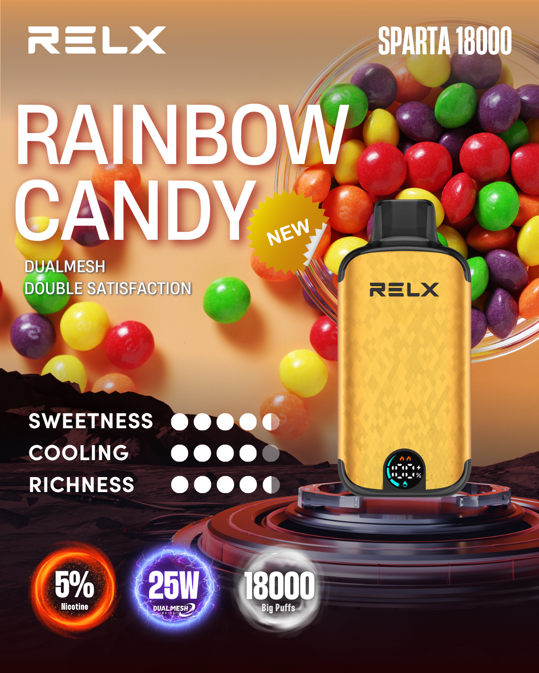 RELX Sparta 18000 Puffs