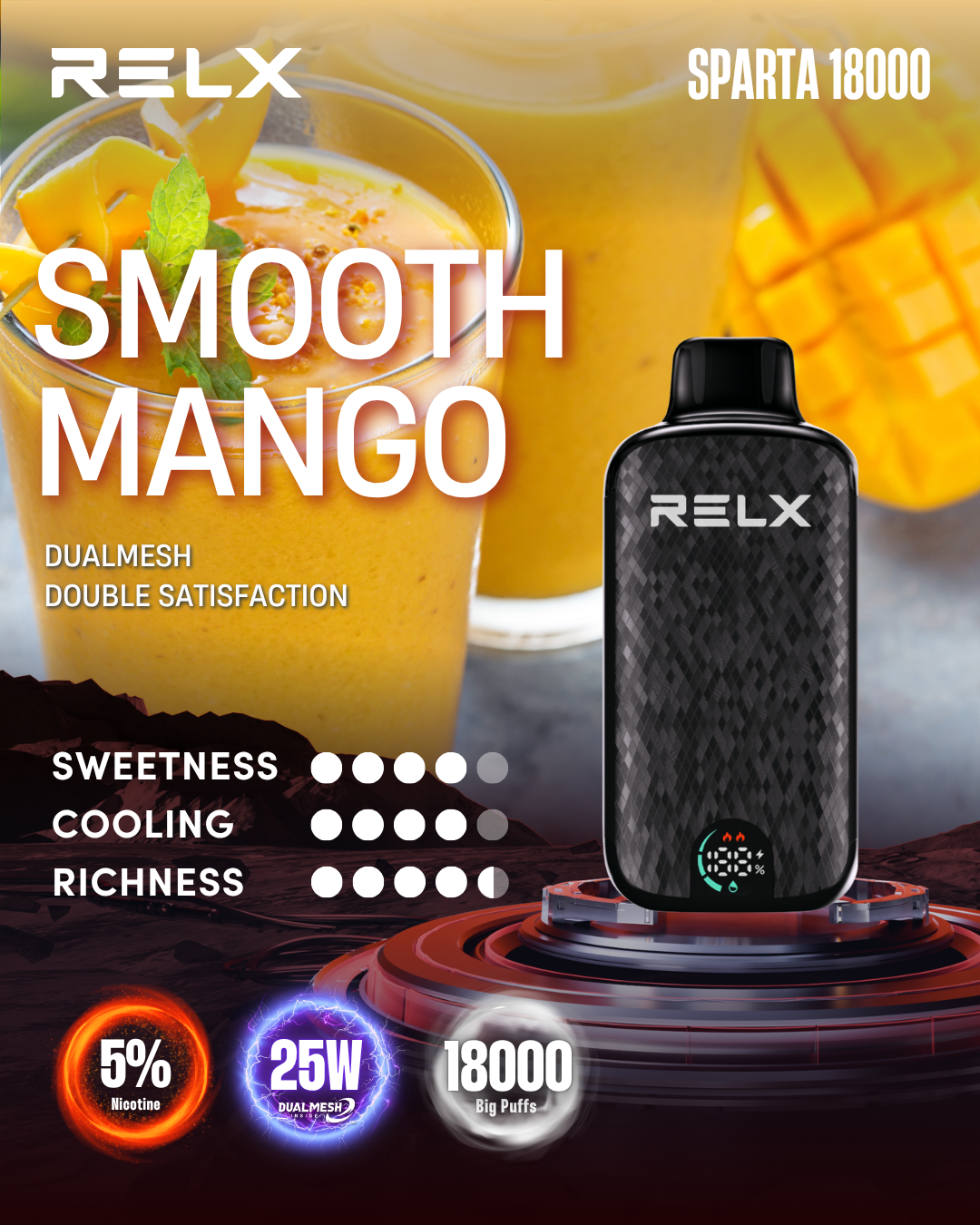 RELX Sparta 18000 Puffs
