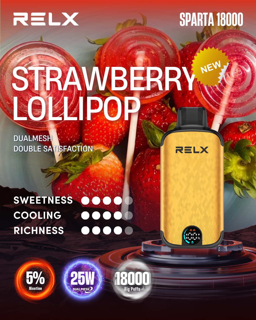 RELX Sparta 18000 Puffs