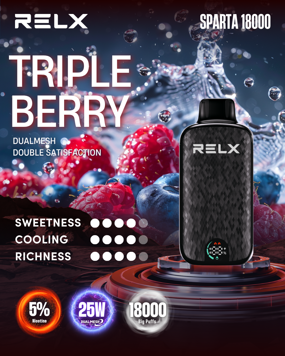 RELX Sparta 18000 Puffs