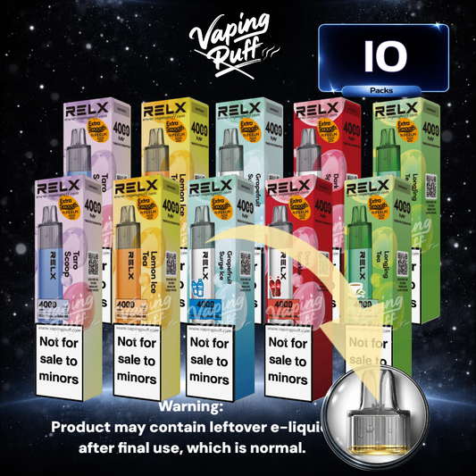 10 x Relx MagicGo 4000 Puffs $274.99