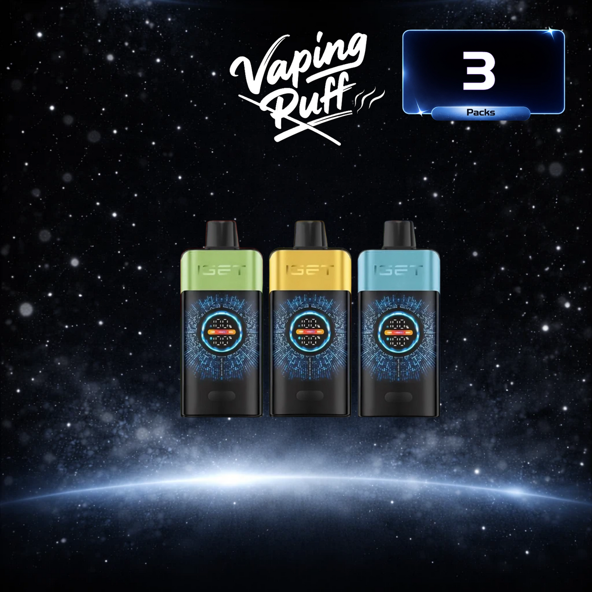 3 x IGET One 12000 Puffs $248.99