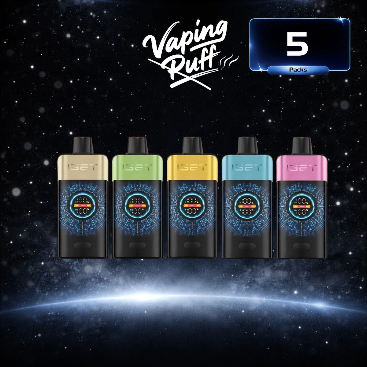 5 x IGET One 12000 Puffs $409.99