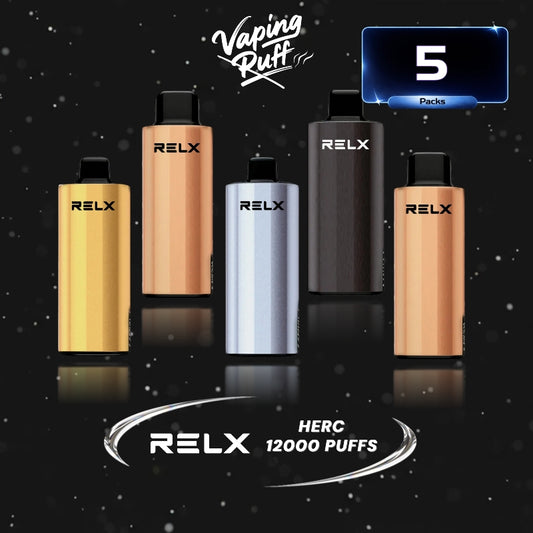 5 x Relx Herc 12000 Puffs $ 284.99