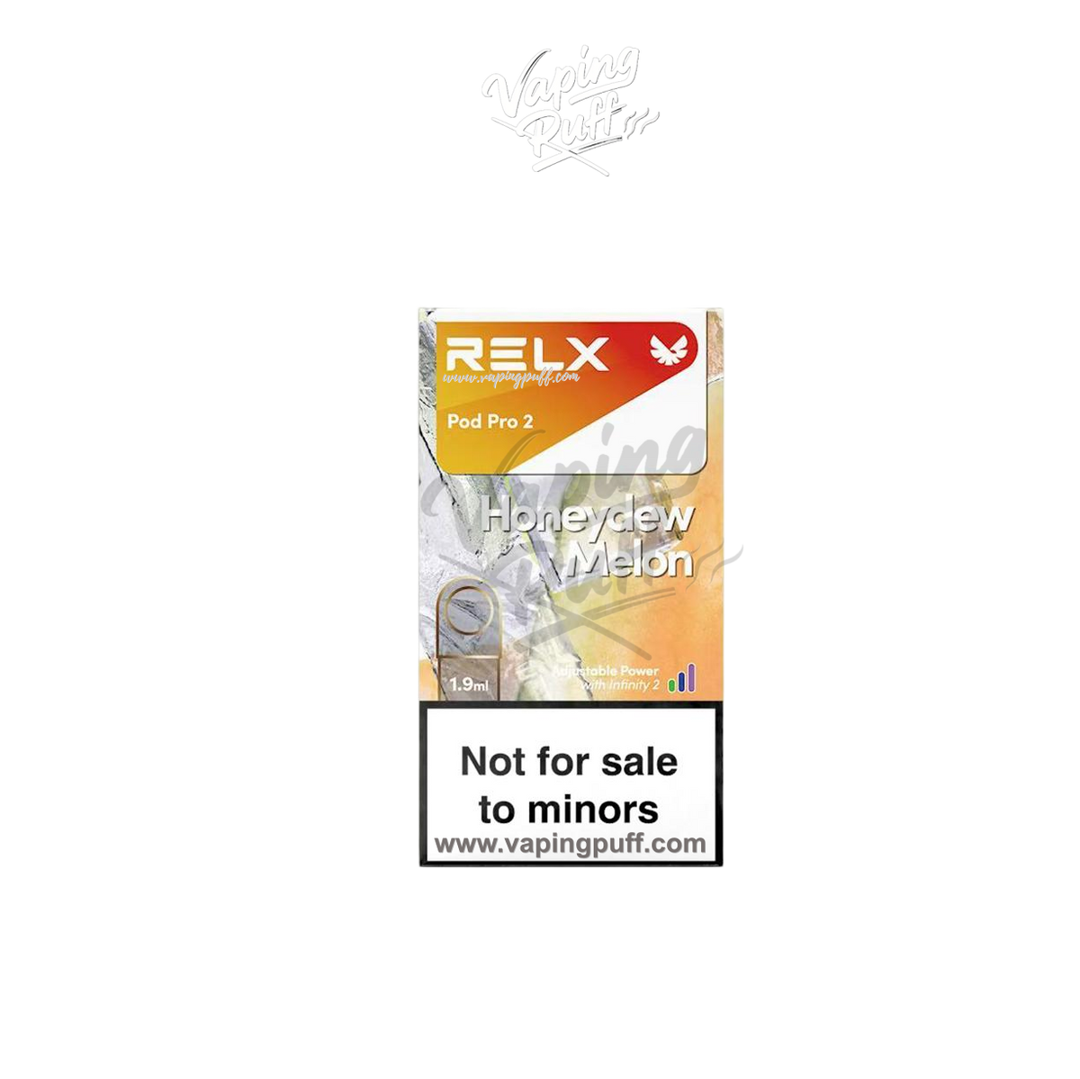 RELX Infinity Pod Pro 2 vape in Honeydew Melon – buy online at VapingPuff.