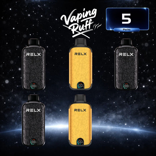 5 x RELX Sparta 18000 Puffs $239.99