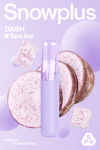 Snowplus DASH 4000 Puffs Taro Ice – VapingPuff Australia offers same-day delivery Melbourne plus express shipping to Sydney, Brisbane, Adelaide and Hobart.